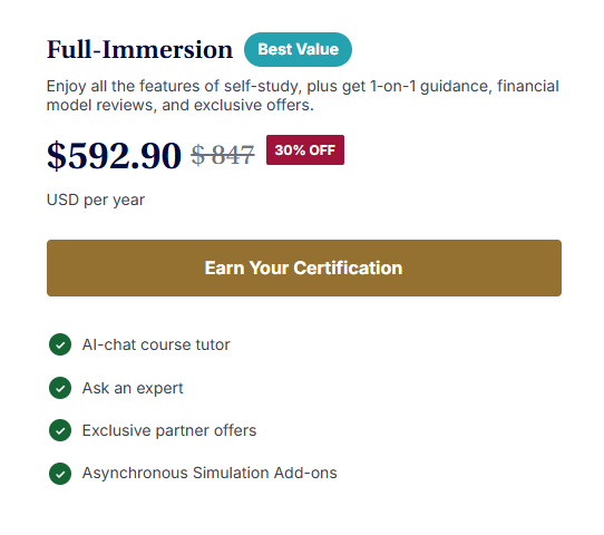 Full-Immersion Plan