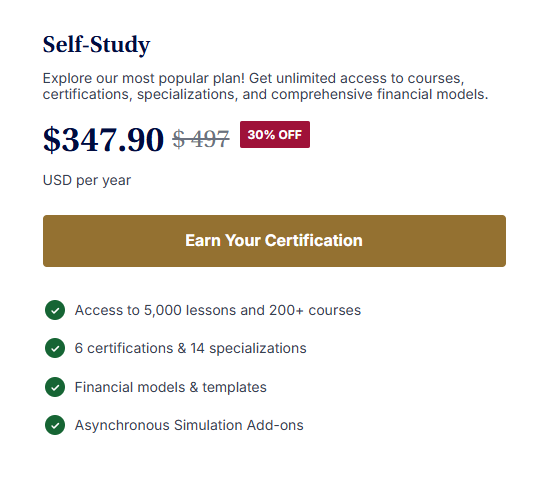 Self-Study plan