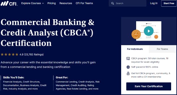 CBCA (Commercial Banking & Credit Analyst)