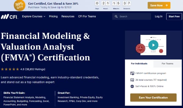 FMVA (Financial Modeling & Valuation Analyst)