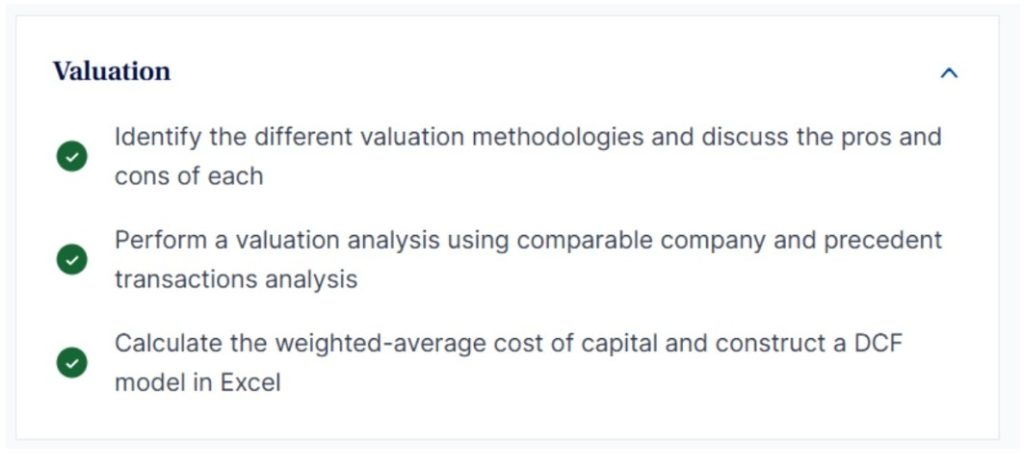  Valuation Techniques